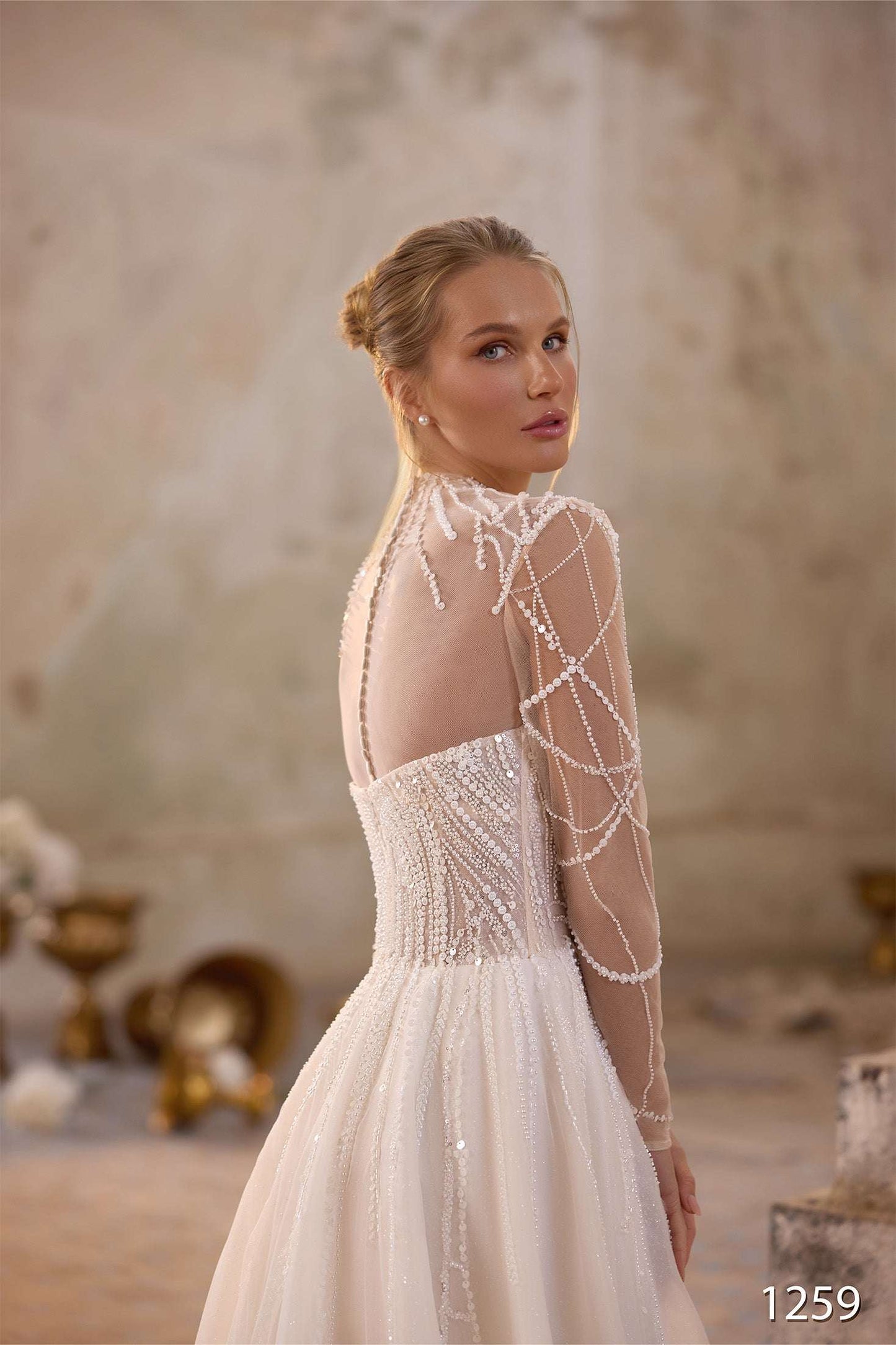 KatrinFAVORboutique-Elegant long sleeve wedding dress Latest dress wedding