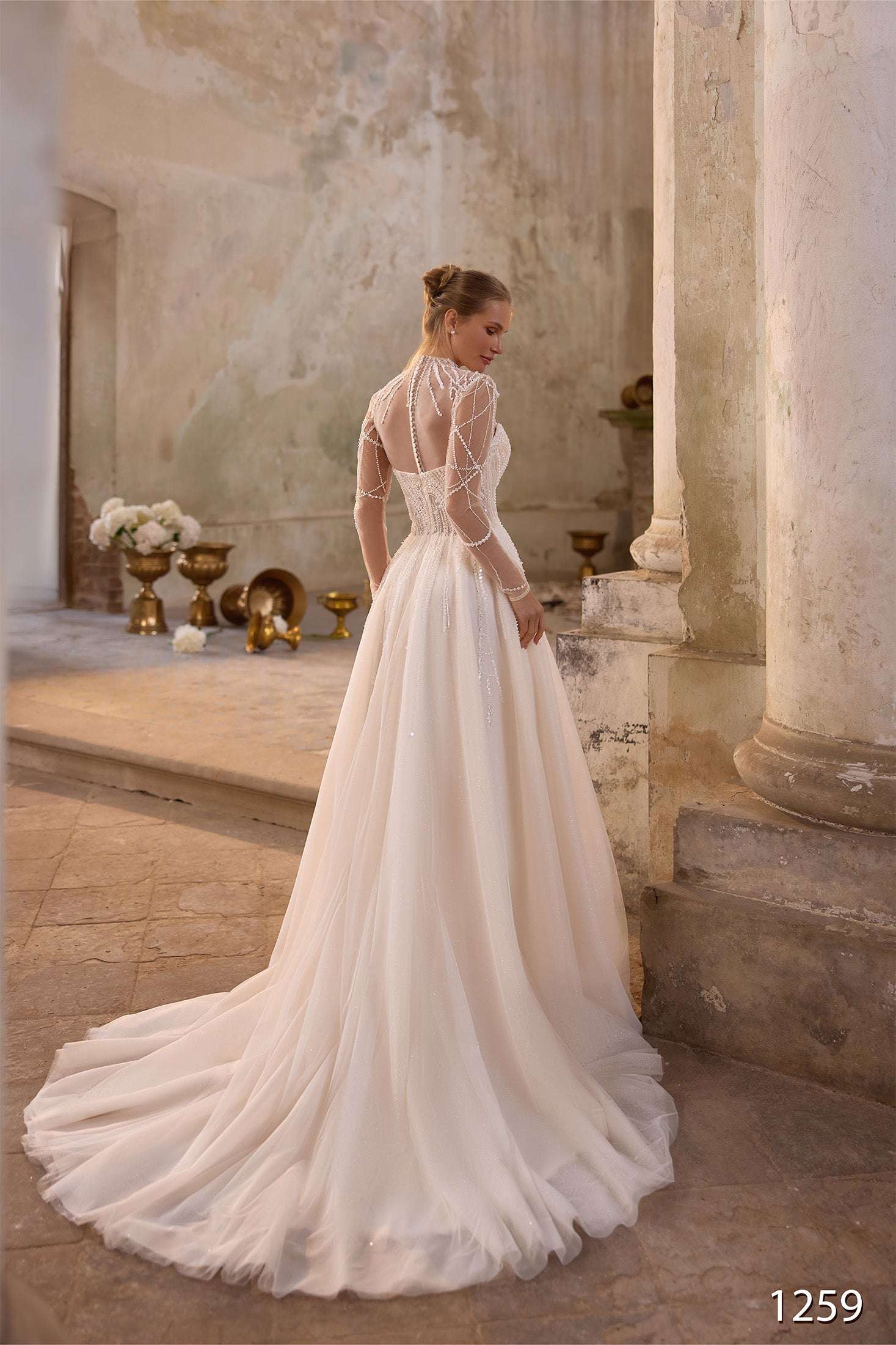 KatrinFAVORboutique-Elegant long sleeve wedding dress Latest dress wedding