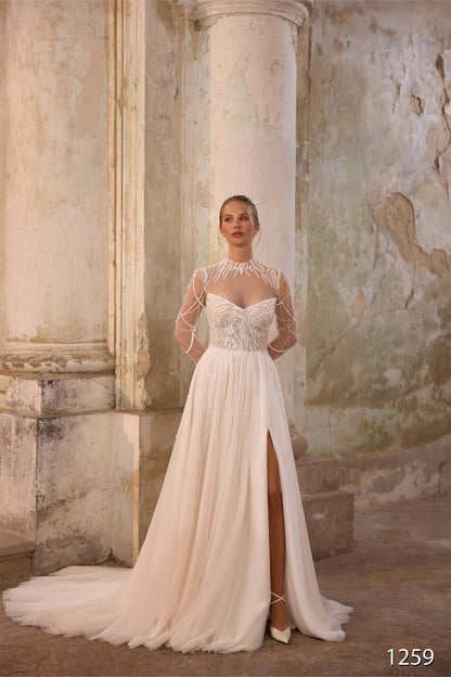 KatrinFAVORboutique-Elegant long sleeve wedding dress Latest dress wedding