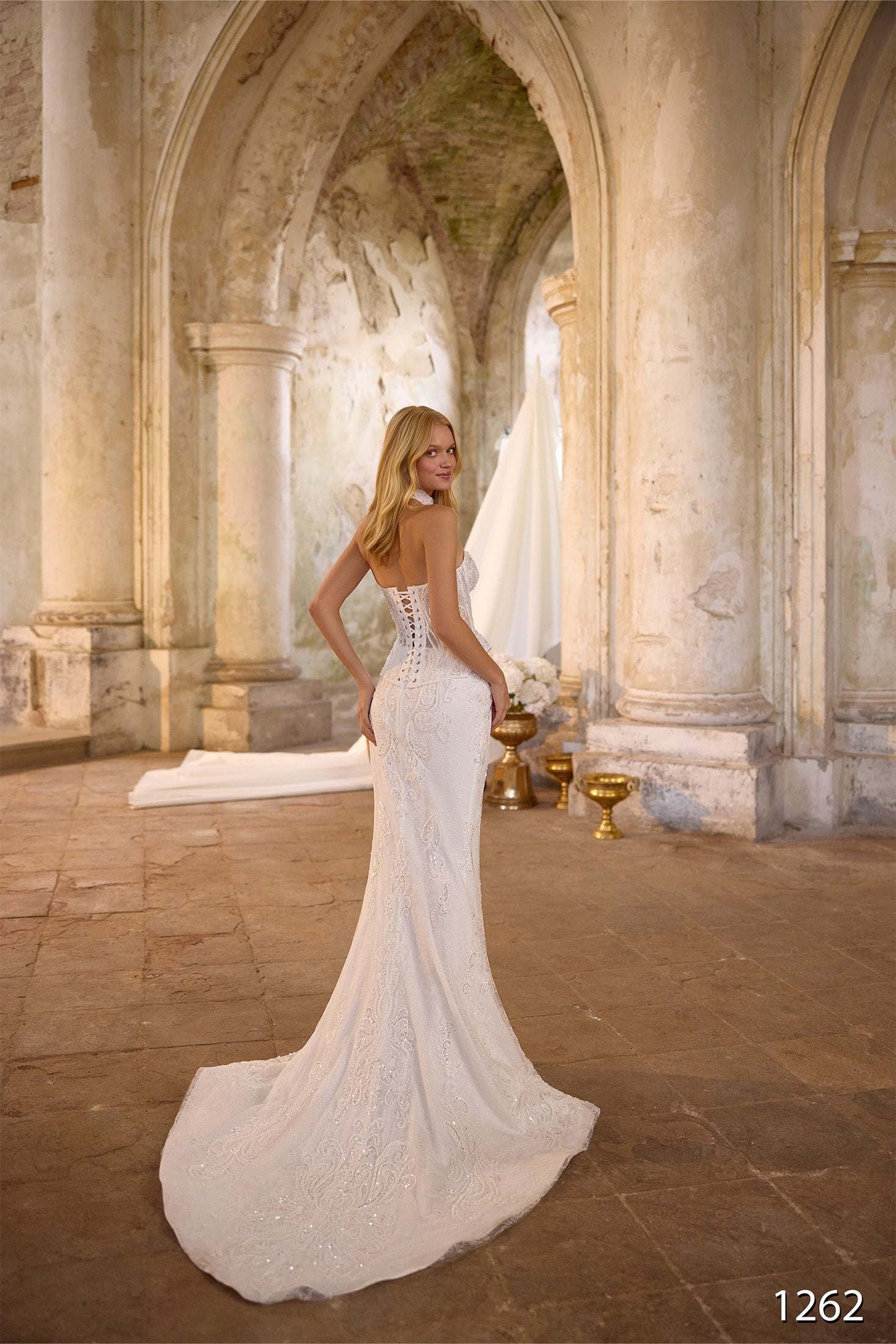 KatrinFAVORboutique-Bridal two piece set Modern wedding dress styles 