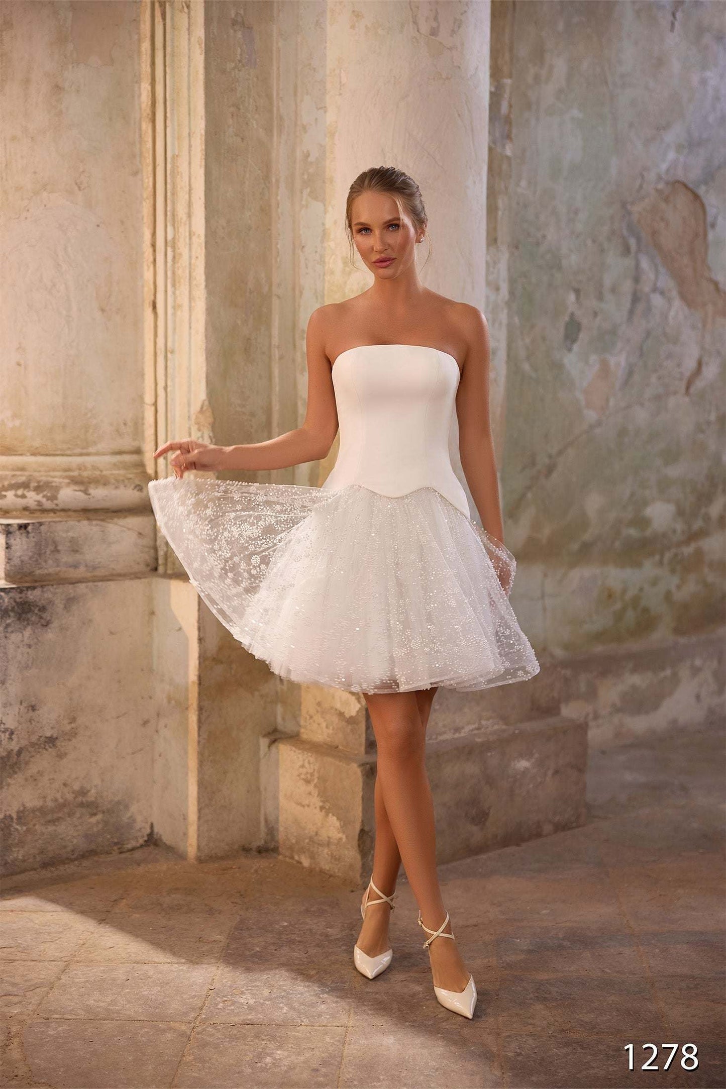KatrinFAVORboutique-Convertible Wedding Dress with Corset and Detachable Skirt
