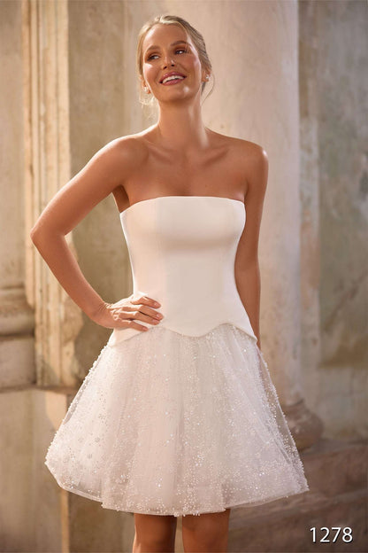 KatrinFAVORboutique-Convertible Wedding Dress with Corset and Detachable Skirt
