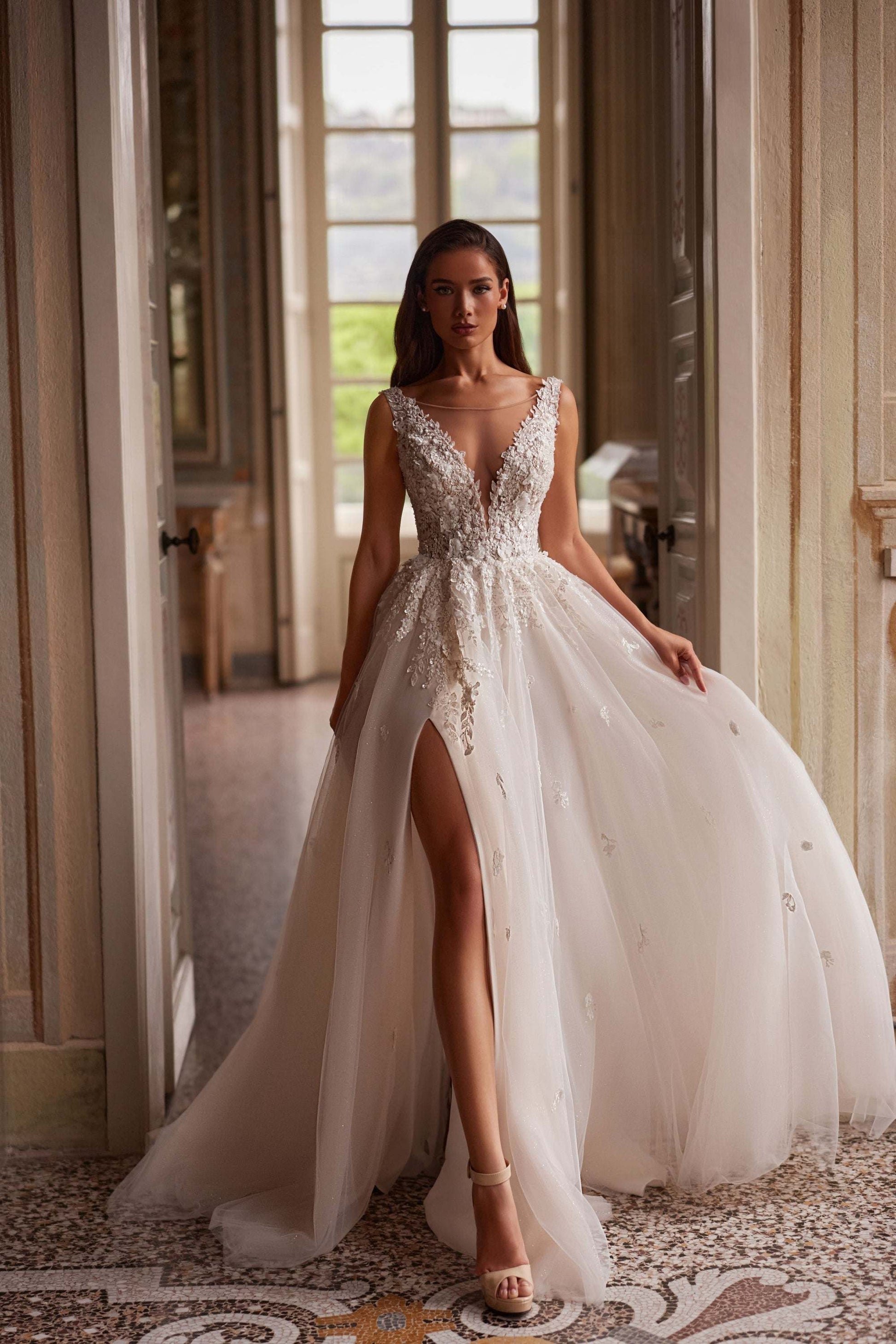 KatrinFAVORboutique-Open back dress wedding Sophisticated wedding dresses