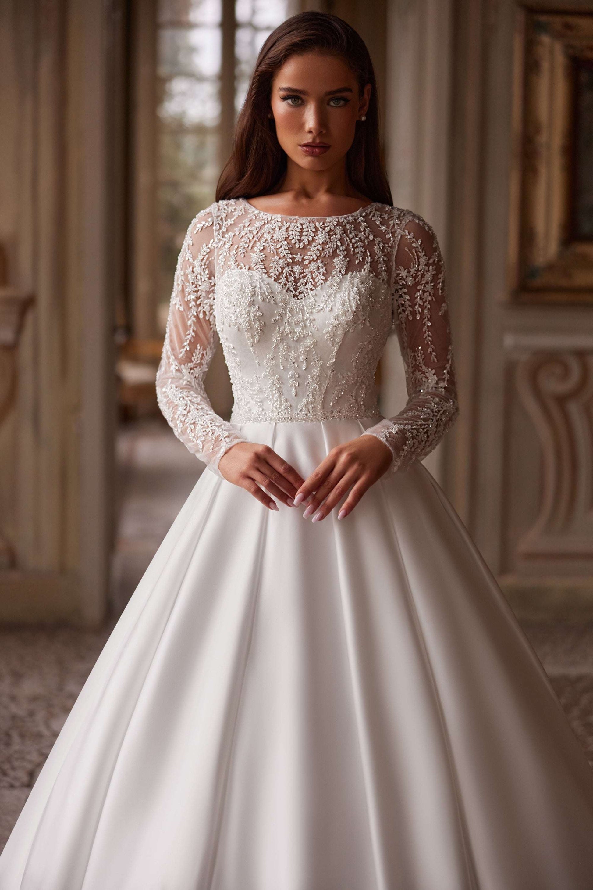 Modest bridal wear | Ball gown wedding dress with corset | KatrinFAVOR Other color / 2 Modest bridal wear | Ball gown wedding dress with corset | KatrinFAVOR Other color / 2
