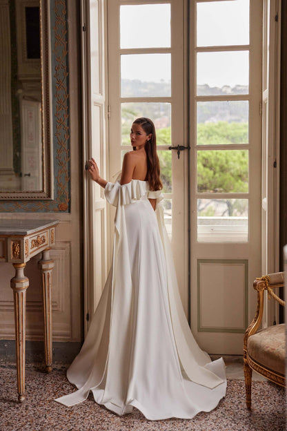 KatrinFAVORboutique-Ruffle wedding dress Elegant A line wedding dresses