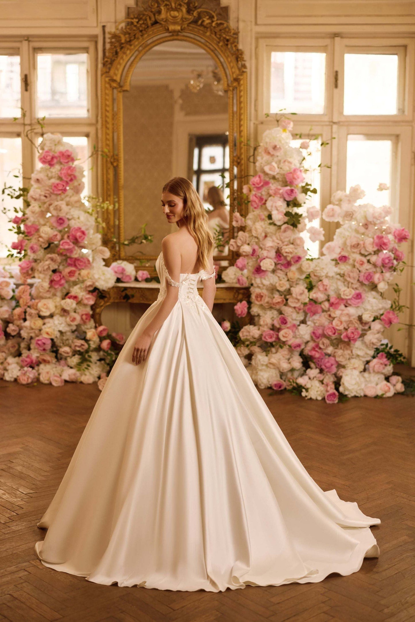KatrinFAVORboutique-Drop waist ballgown Wedding dresses with appliques