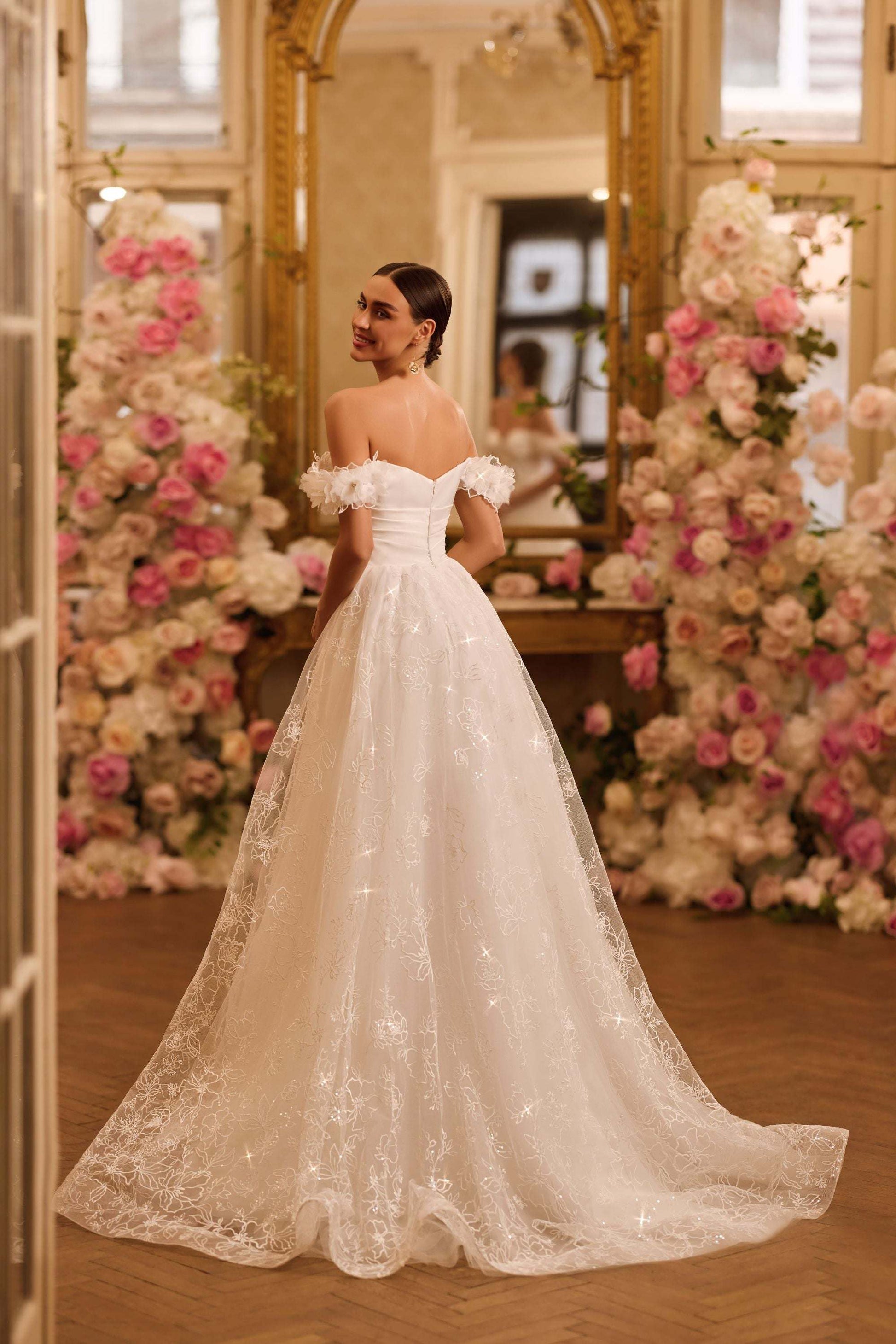 KatrinFAVORboutique-Fairy aesthetic wedding dress Romantic bridal dresses