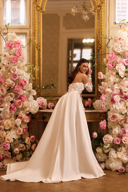 KatrinFAVORboutique-Off shoulder wedding dress short Fun wedding clothes 