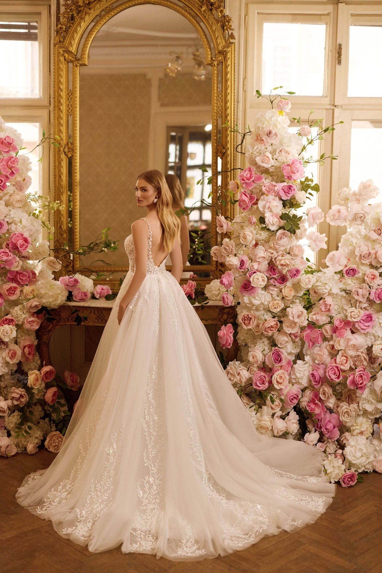 KatrinFAVORboutique-Tulle a line wedding gown Destination wedding gowns