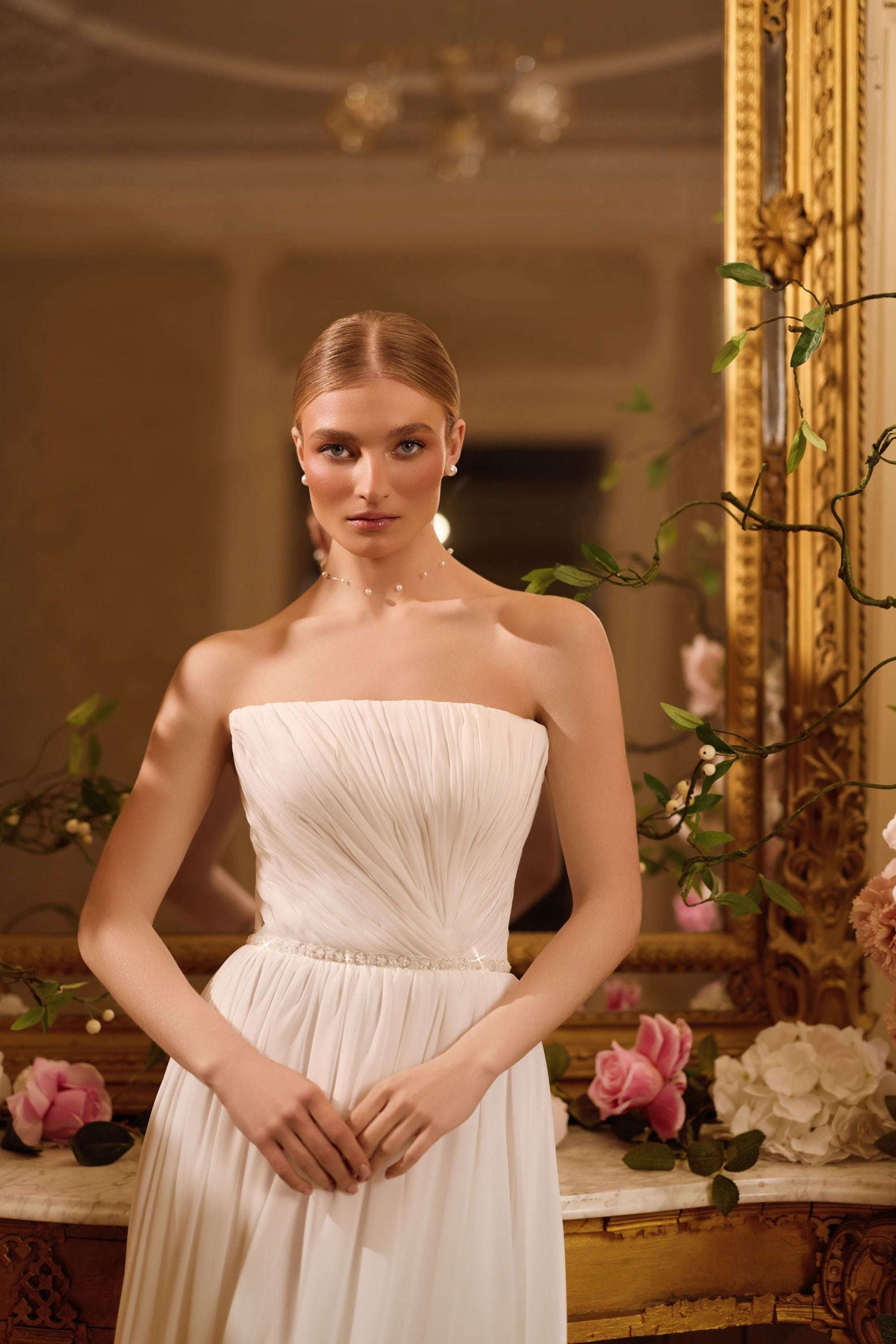 KatrinFAVORboutique-Boho wedding dress off the shoulder Bridal gown styles