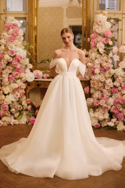 KatrinFAVORboutique-A line bridal gown Romantic fairytale wedding dress