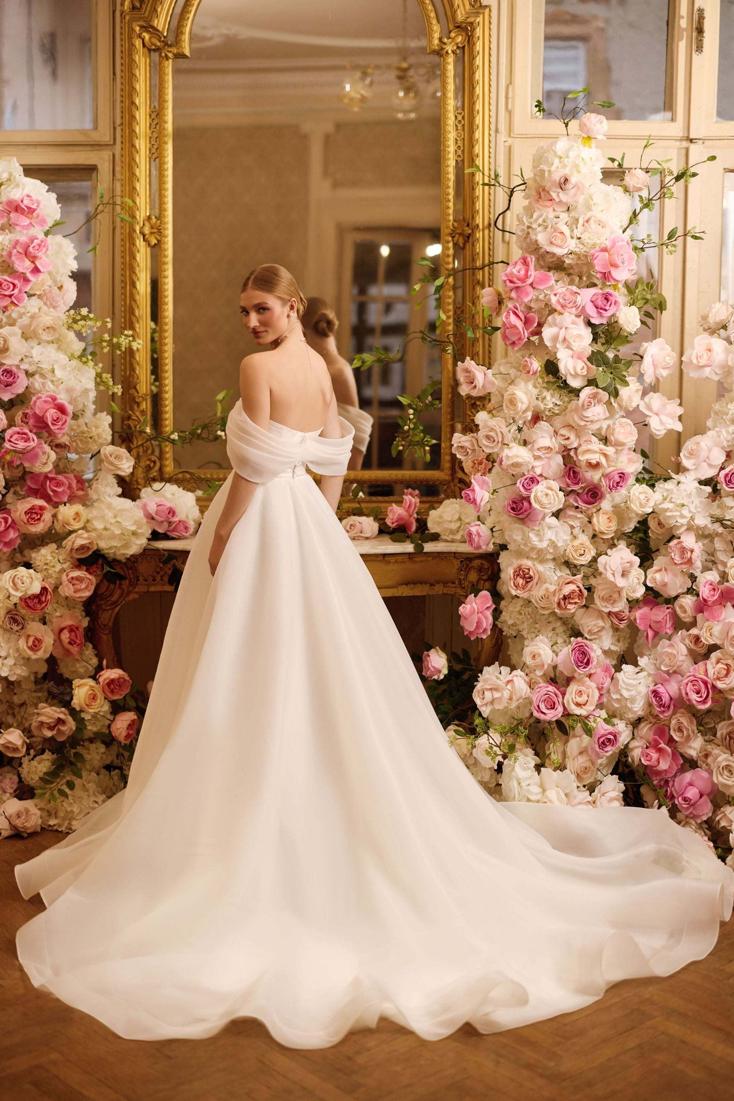 KatrinFAVORboutique-A line bridal gown Romantic fairytale wedding dress