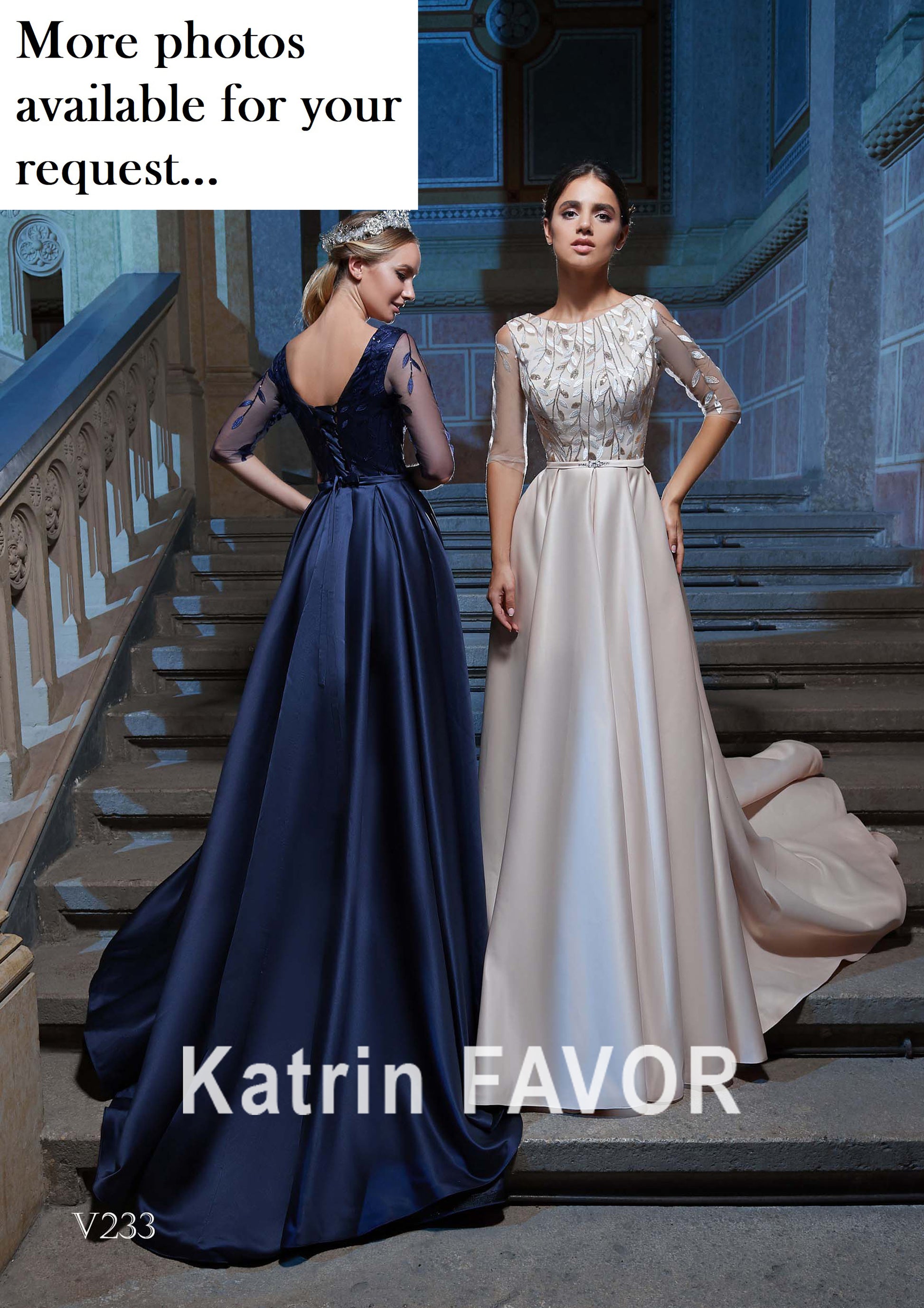 KatrinFAVORboutique-Navy blue dress Mother of the bride and groom dresses