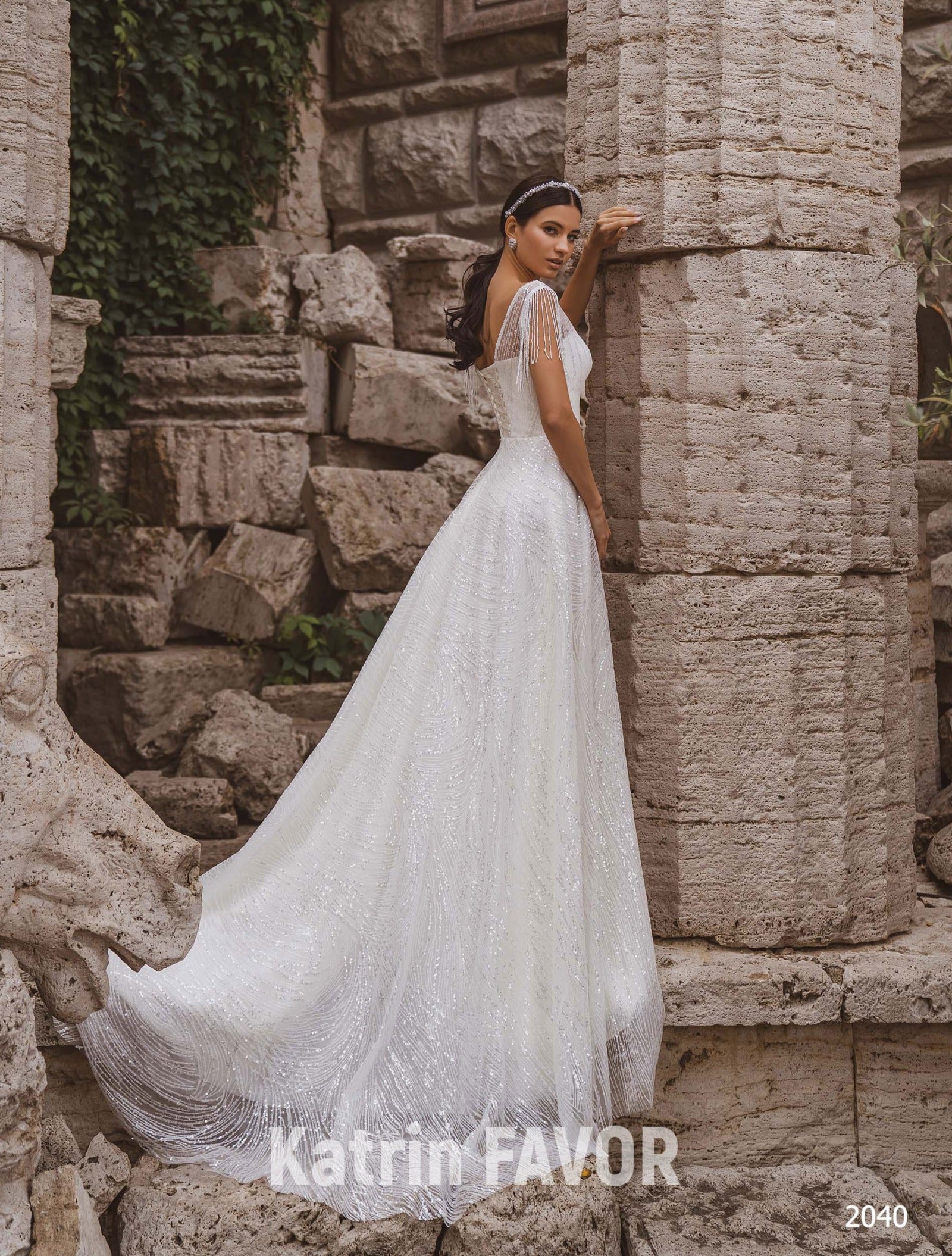 KatrinFAVORboutique-Sparkle bohemian wedding dress