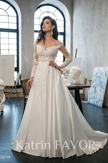 KatrinFAVORboutique-Long sleeve princess wedding dress