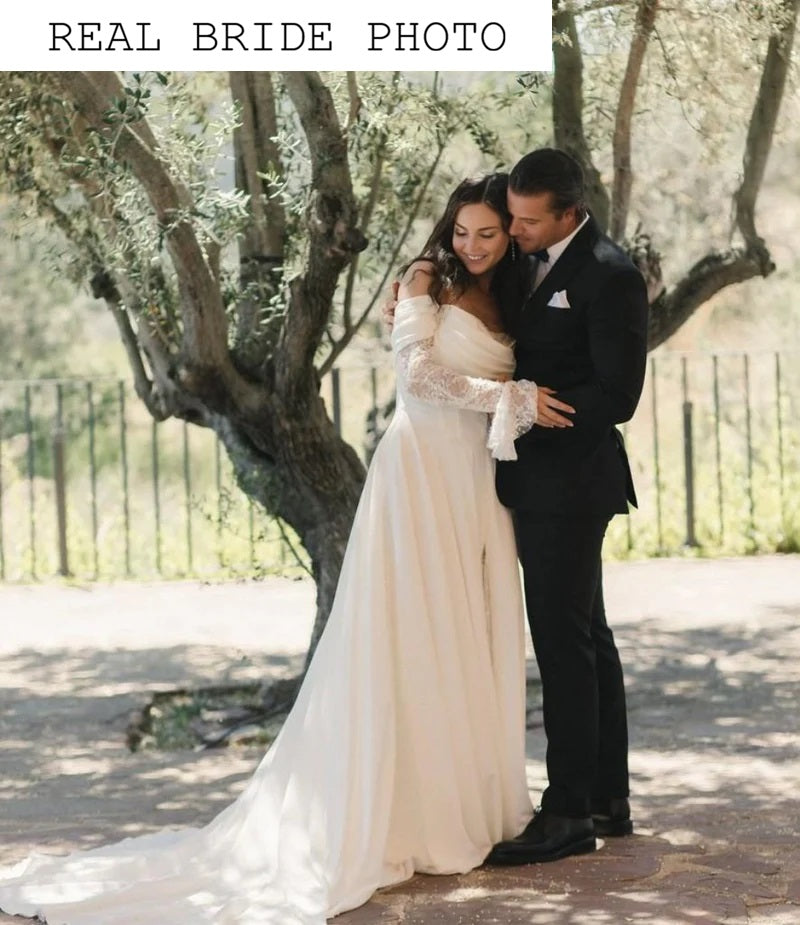 KatrinFAVORboutiue-Romantic off shoulder wedding dress New wedding gowns 