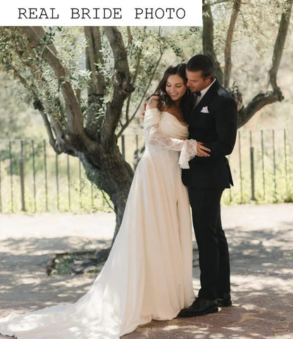 KatrinFAVORboutiue-Romantic off shoulder wedding dress New wedding gowns 