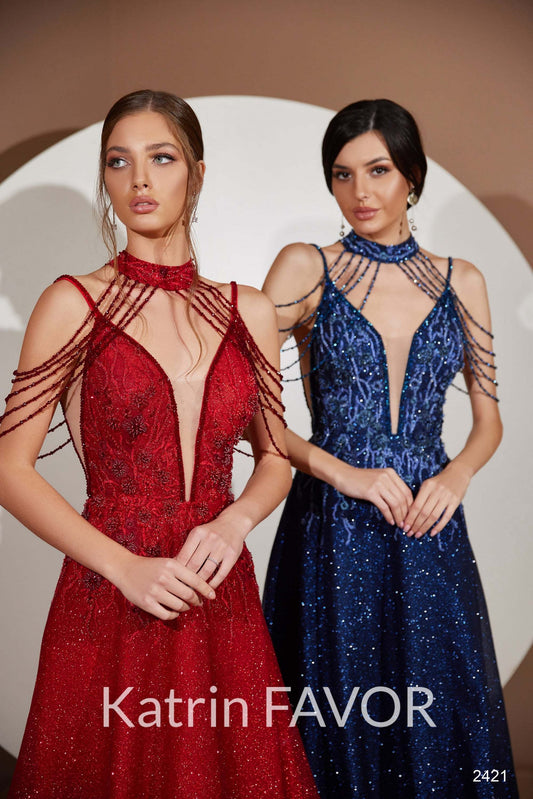 KatrinFAVORboutique-Unique formal dresses Burgundy gown Navy blue gown