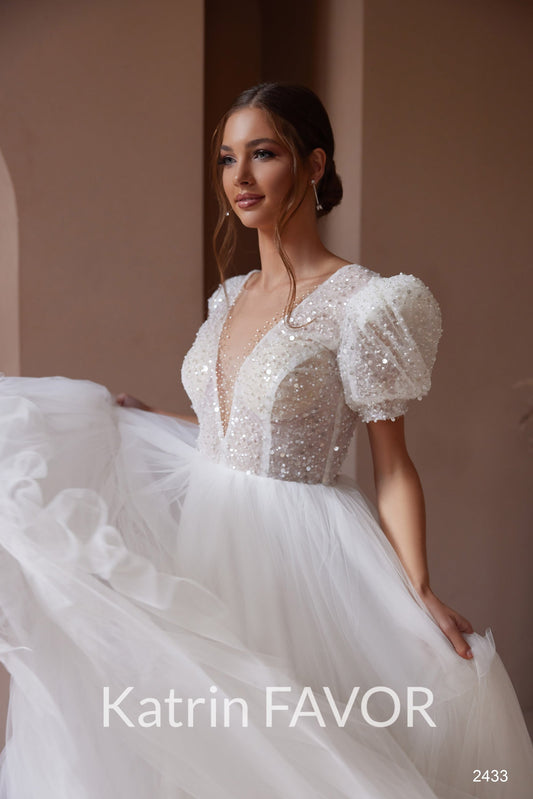 KatrinFAVORboutique-White evening wear Second dress for wedding reception