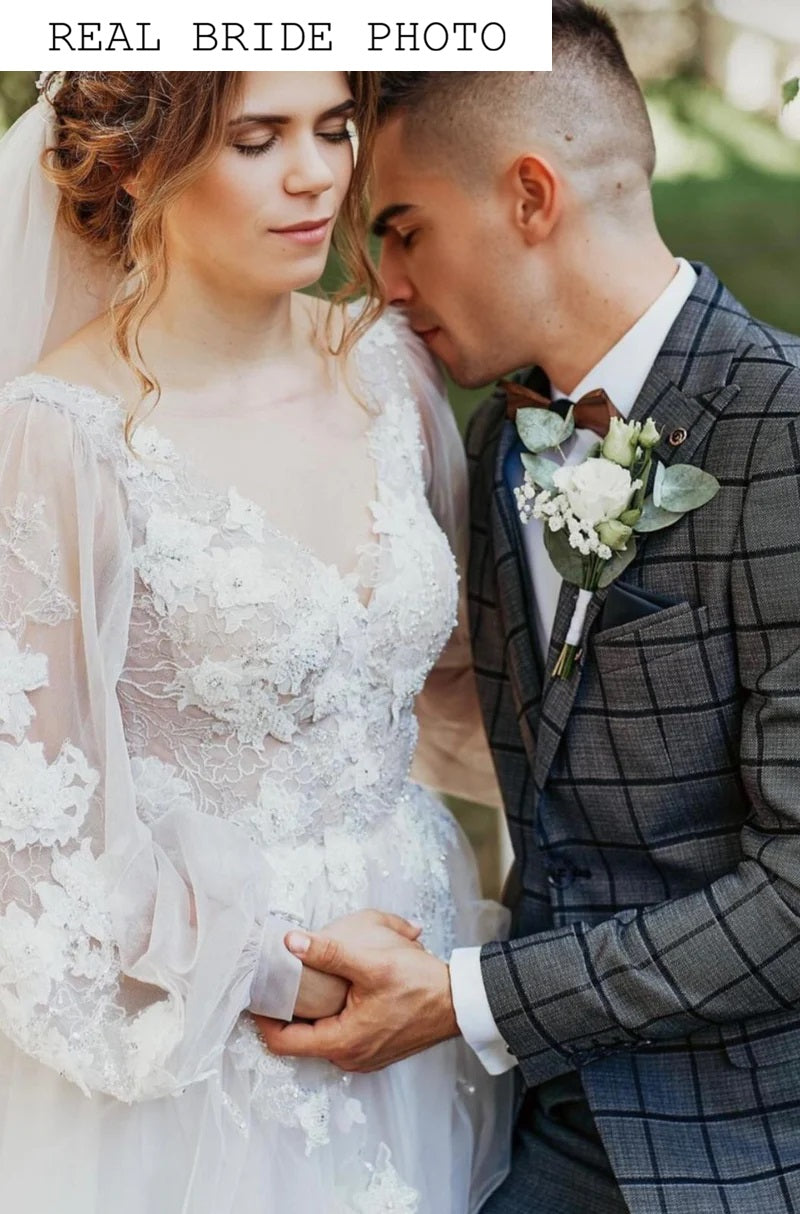 KatrinFAVORboutique-Bridal dress v neck Simple and cheap wedding dresses