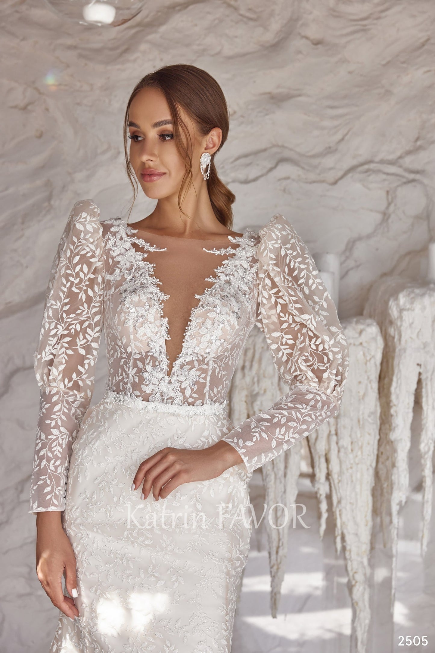 KatrinFAVORboutique-Fairy puff sleeve 2 in 1 wedding dress