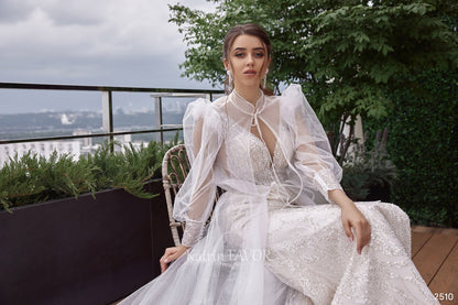 KatrinFAVORboutique-Two piece sparkle tulle robe wedding dress