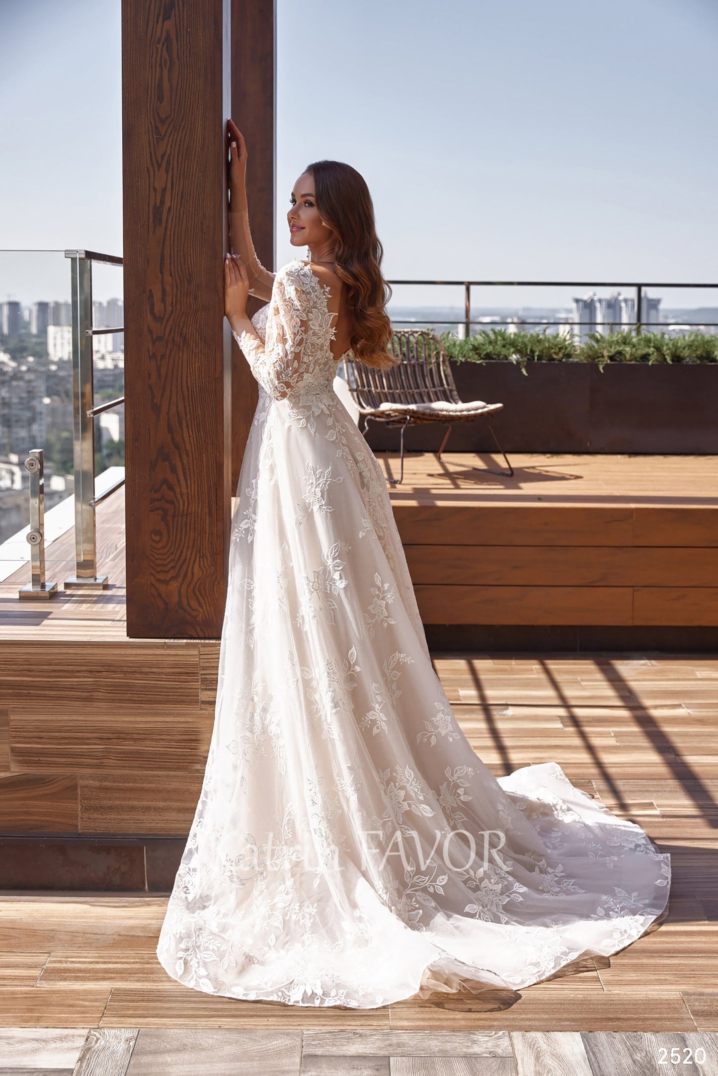 KatrinFAVORboutique-Floral lace long sleeve wedding dress