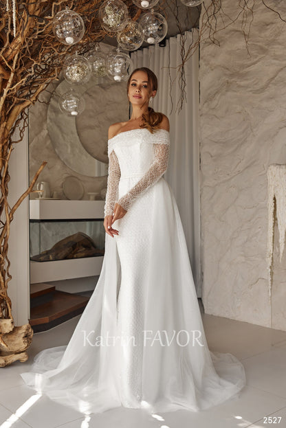 KatrinFAVORboutique-Two piece beaded wedding dress