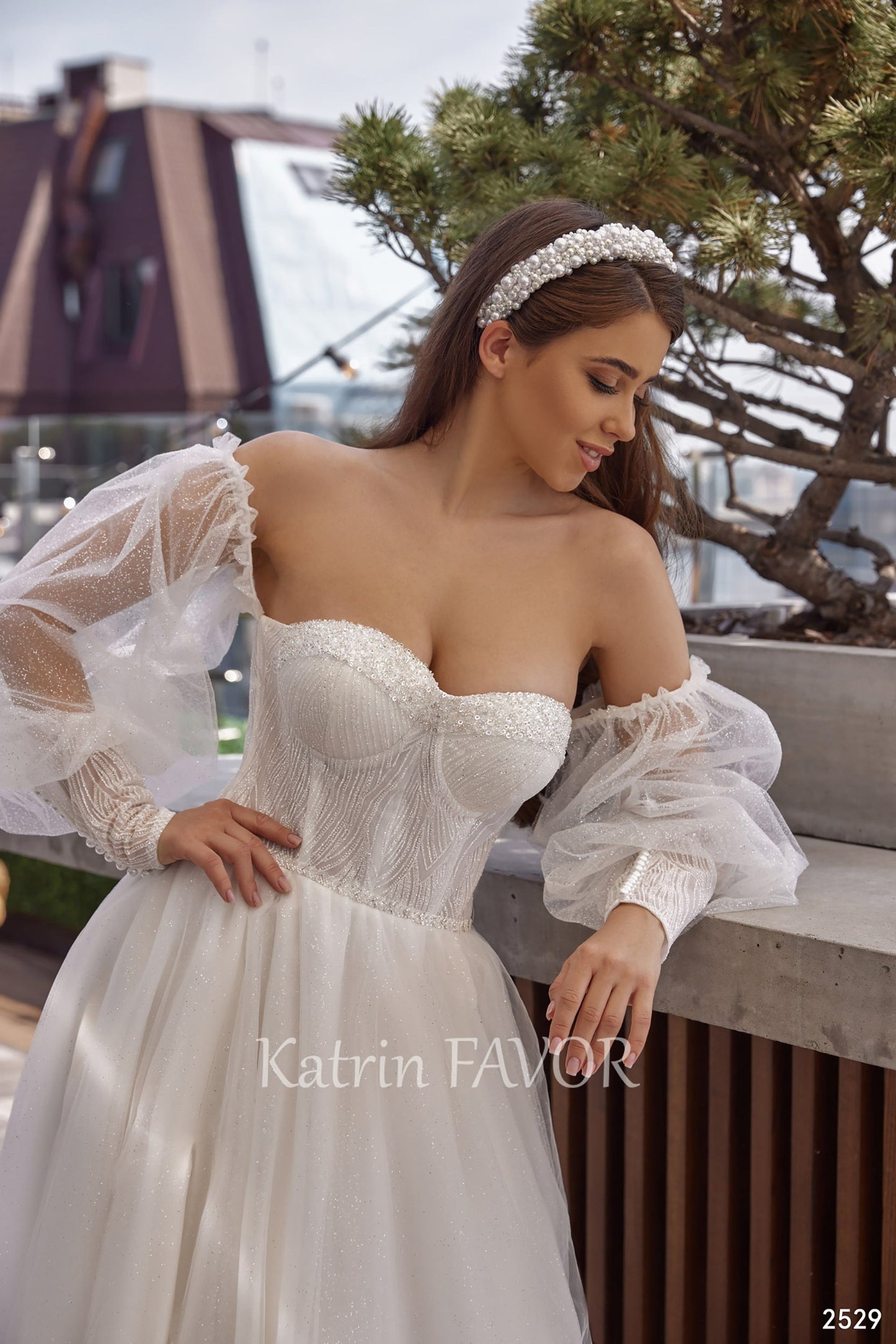 KatrinFAVORboutique-Fairytale princess puff sleeve wedding dress