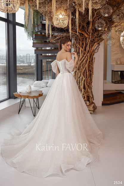 KatrinFAVORboutique-Sparkle fairy off the shoulder wedding dress