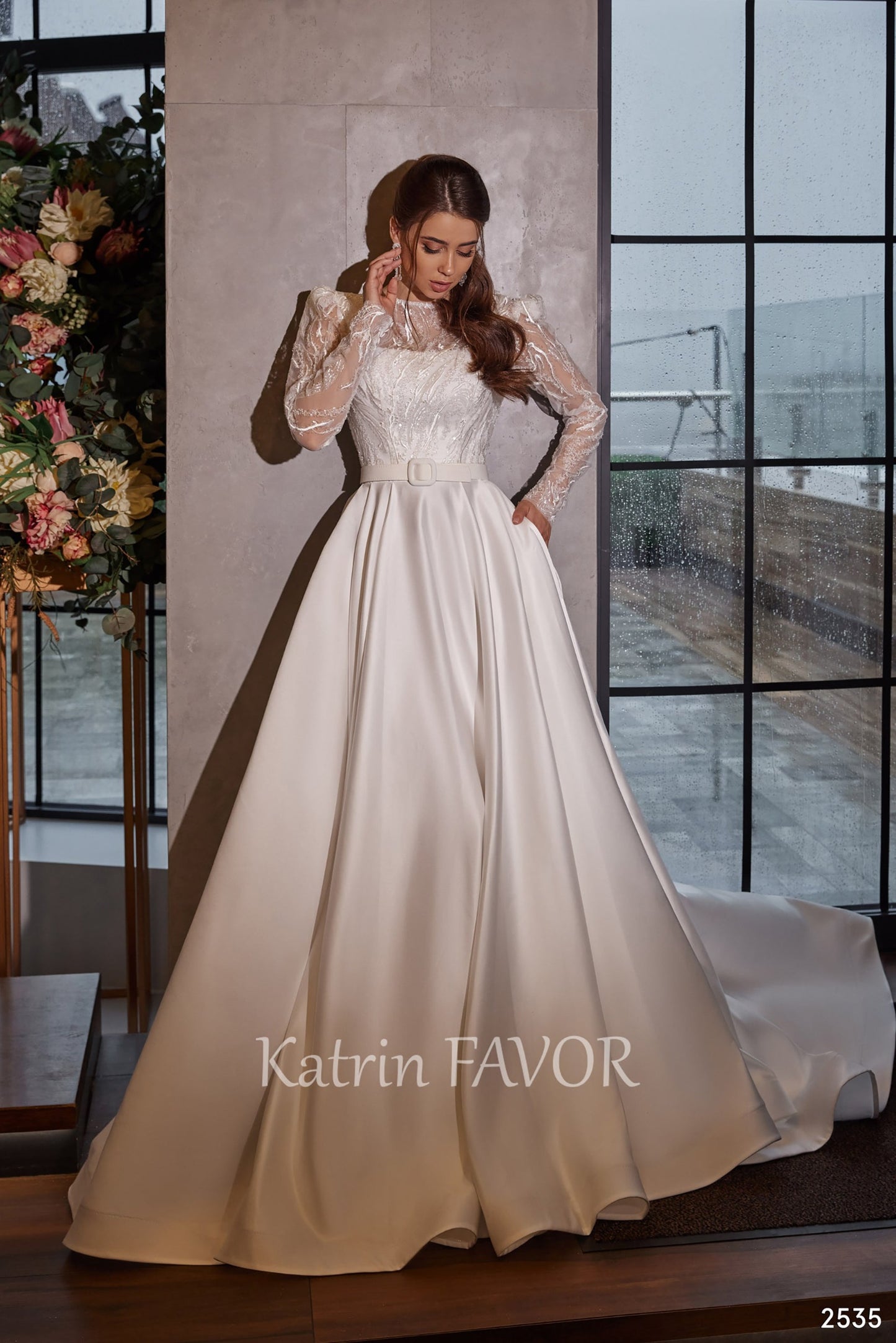 KatrinFAVORboutique-Modest long sleeve wedding dress