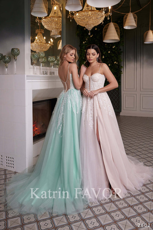 KatrinFAVORboutique-Colorful wedding dress Pastel formal dresses 