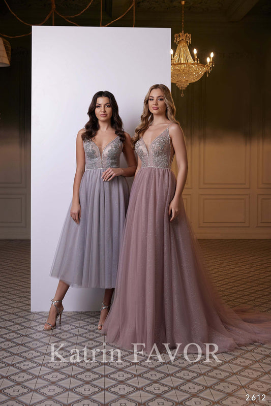 KatrinFAVORboutique-Wedding guest dress midi Tulle cocktail dress