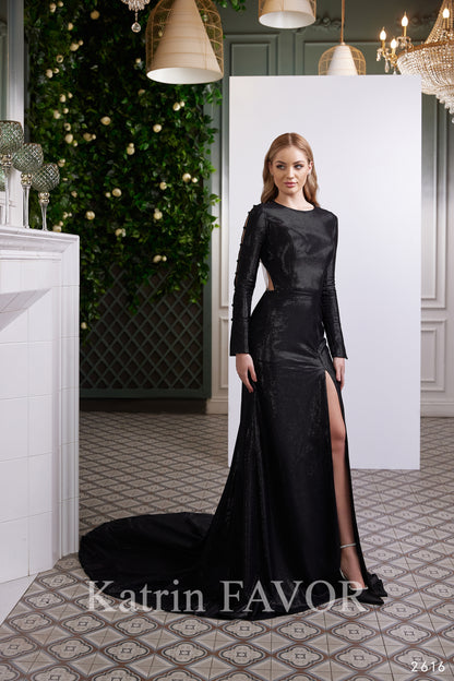 Black gothic alternative wedding dress