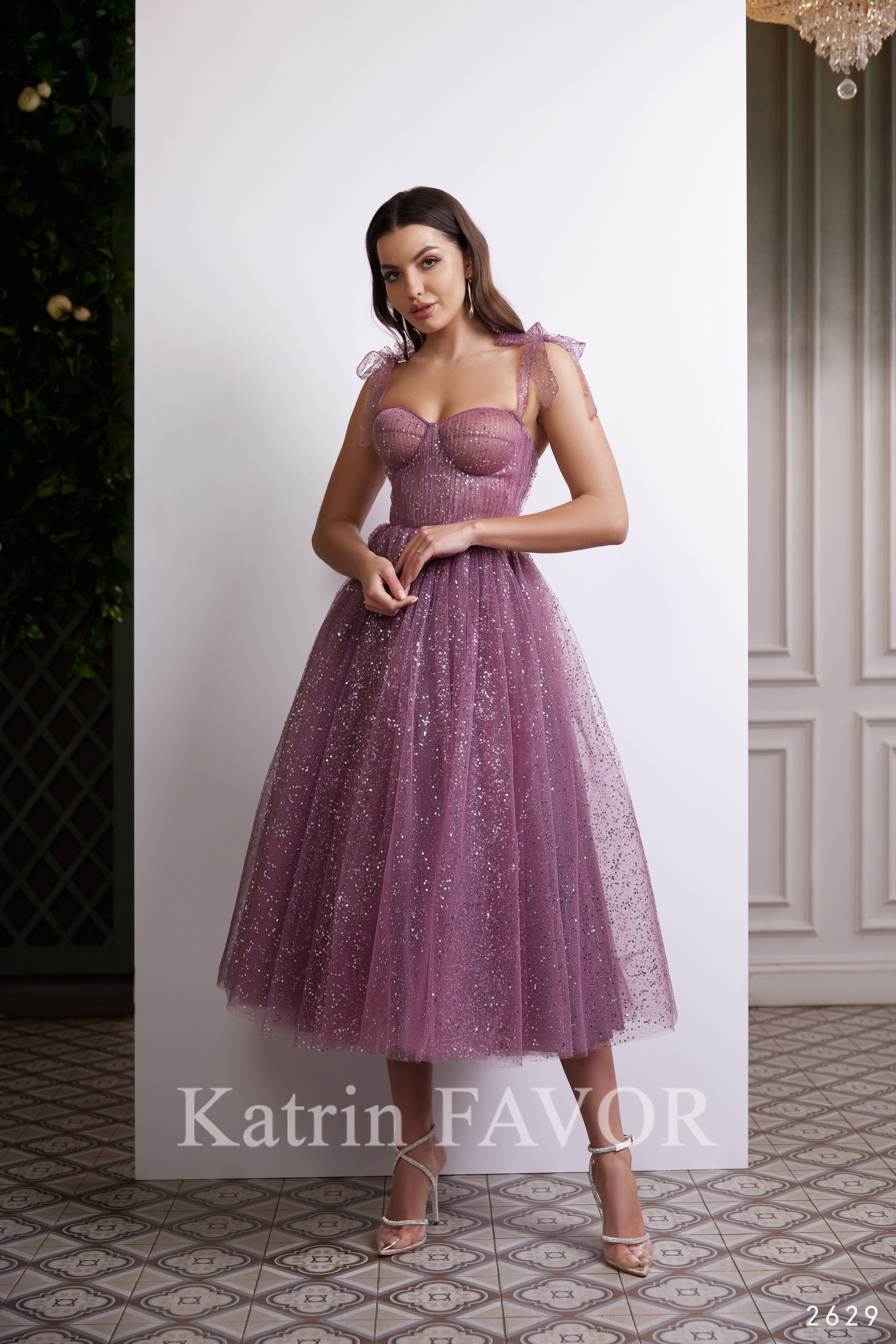 Bustier corset cocktail dress midi Katrin FAVOR boutique