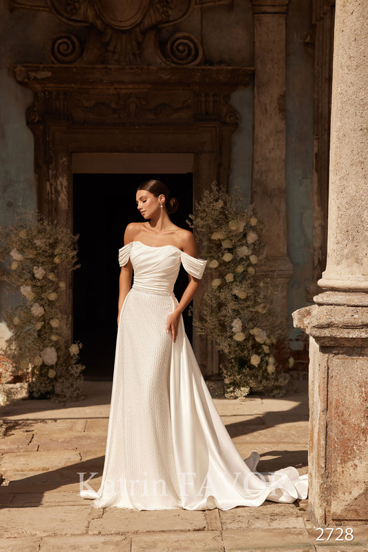 KatrinFAVORboutique-Two piece sheath wedding dress