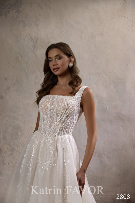 KatrinFAVORboutique-Square neck wedding dresses Wedding attire dresses