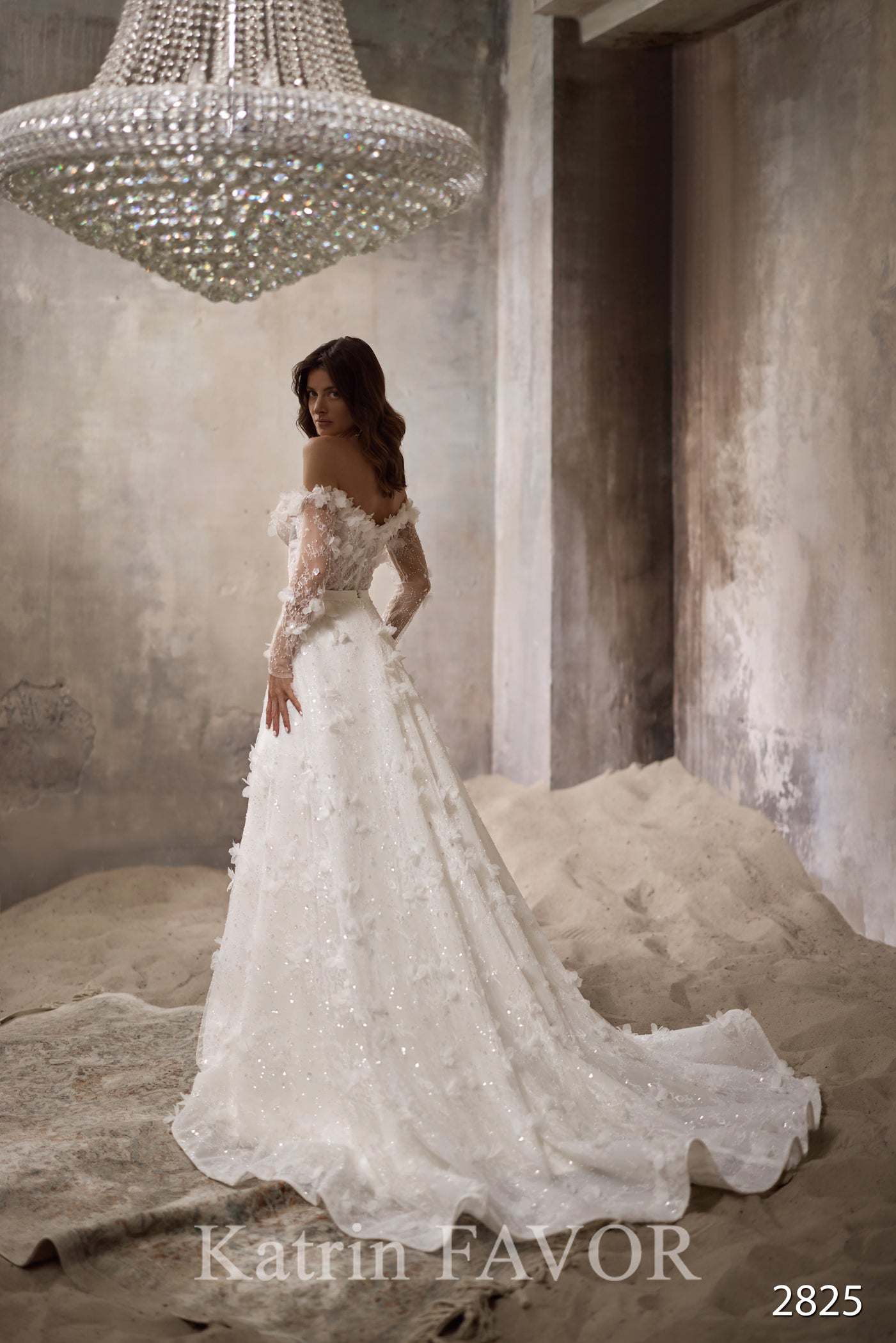 KatrinFAVORboutique-3D floral lace wedding dress Beautiful dresses wedding