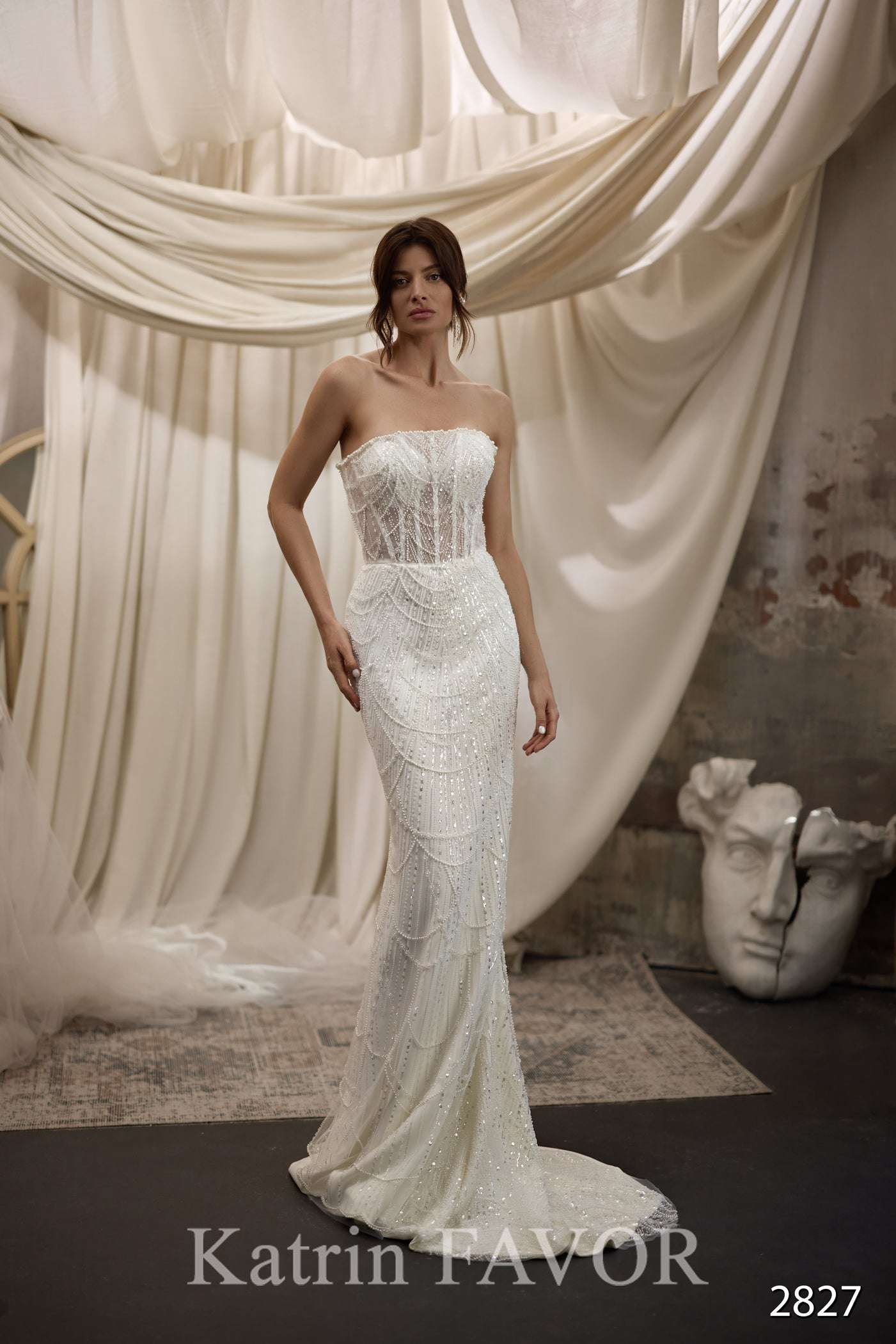 KatrinFAVORboutique-Corset fitted wedding dress Convertible bridal dress 