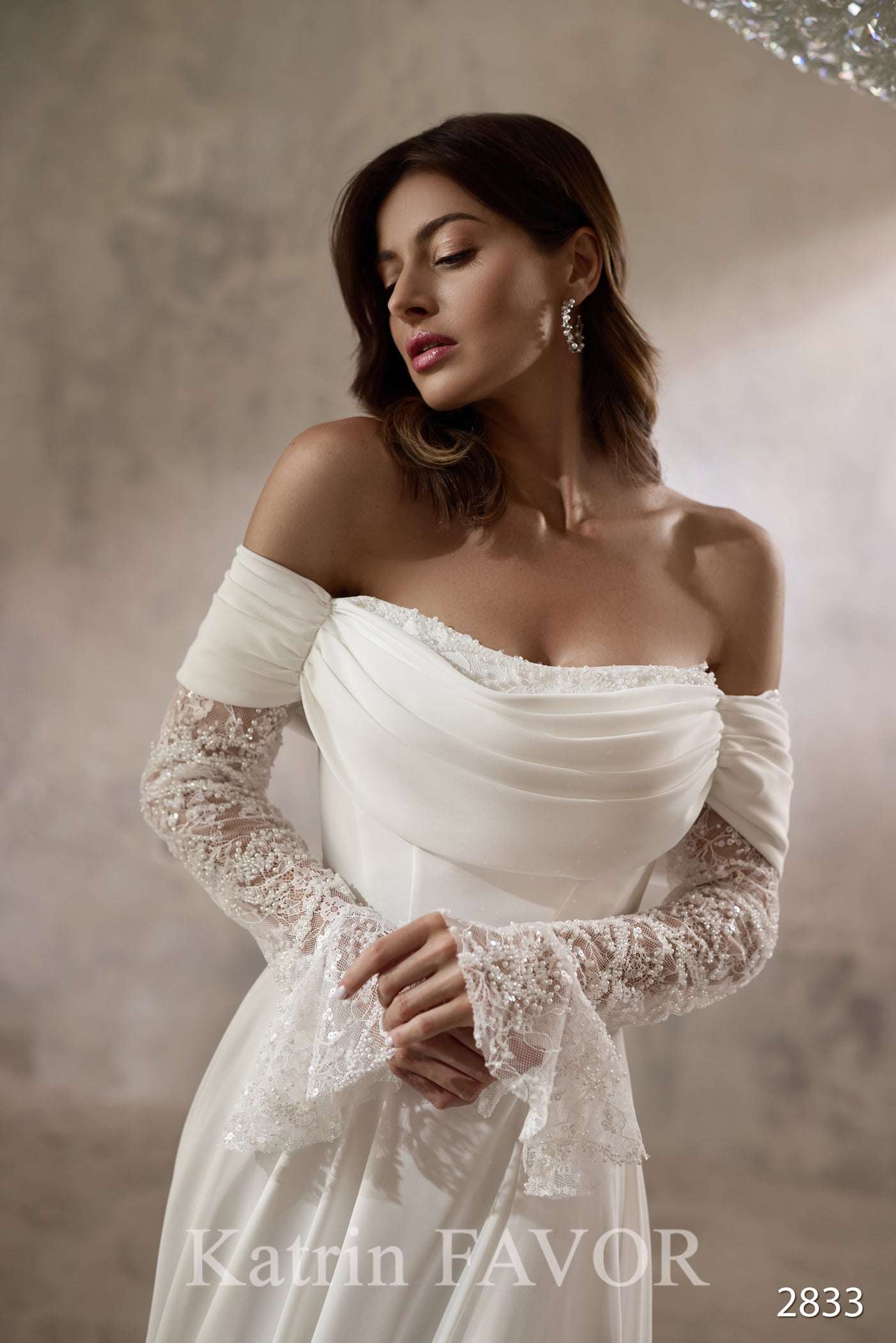 KatrinFAVORboutiue-Romantic off shoulder wedding dress New wedding gowns 