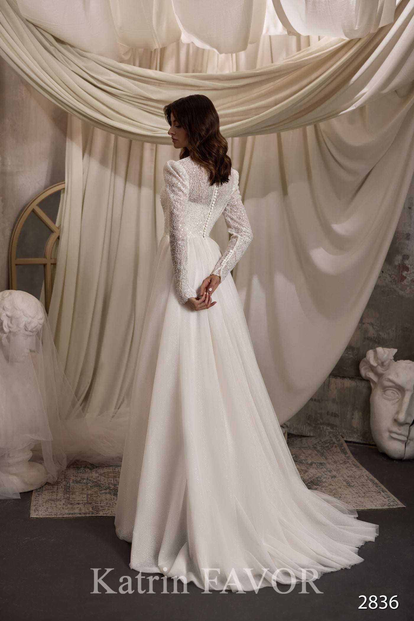 KatrinFAVORboutique-Modest wedding dress Wedding dresses for mature ladies