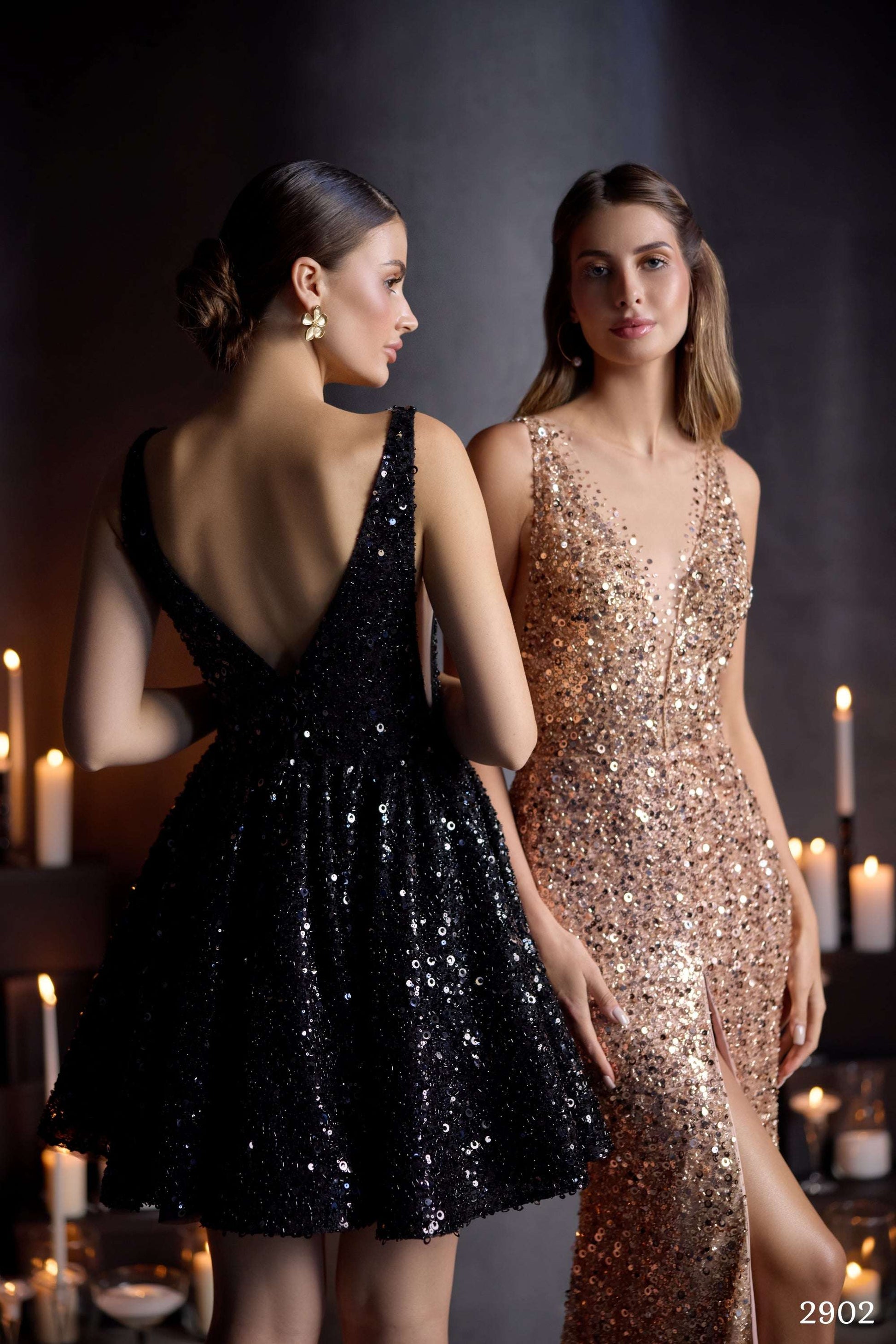 Rose gold prom dress | Elegant sparkling evening dresses | KatrinFAVOR Black / 12 / Maxi Rose gold prom dress | Elegant sparkling evening dresses | KatrinFAVOR Black / 12 / Maxi