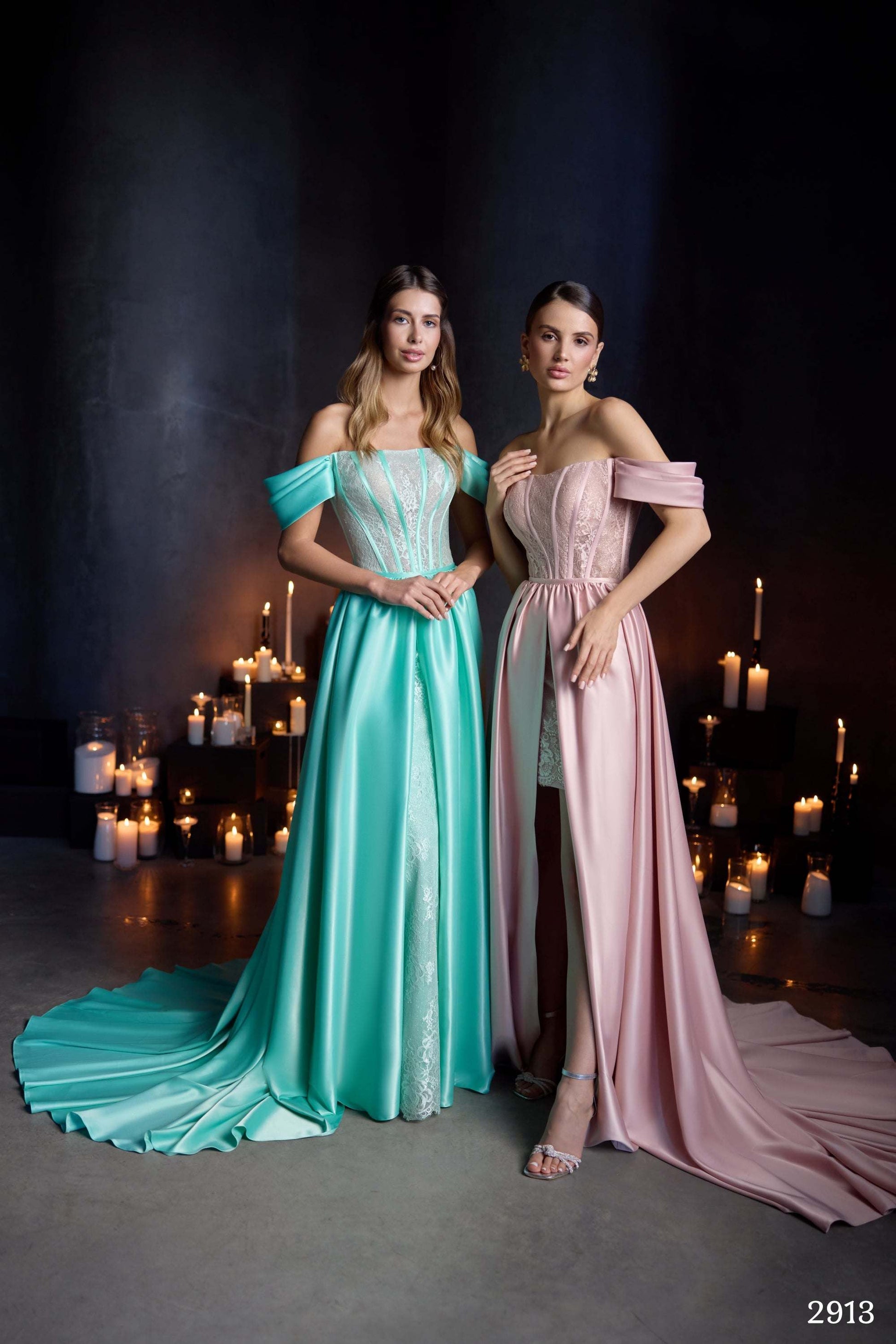 KatrinFAVORboutique-Chantilly lace dress Designer evening cocktail dresses