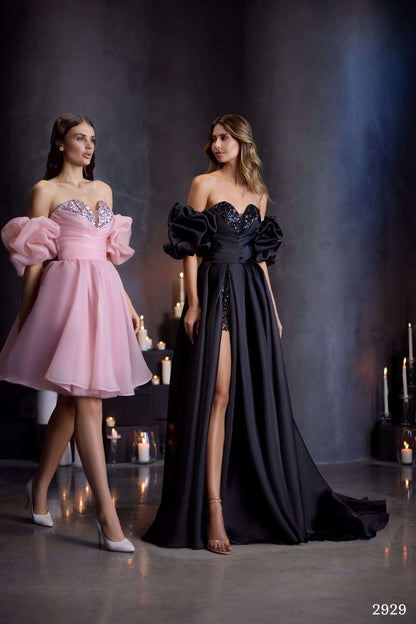 KatrinFAVORboutique-Off shoulder evening maxi dress Elegant corset dress