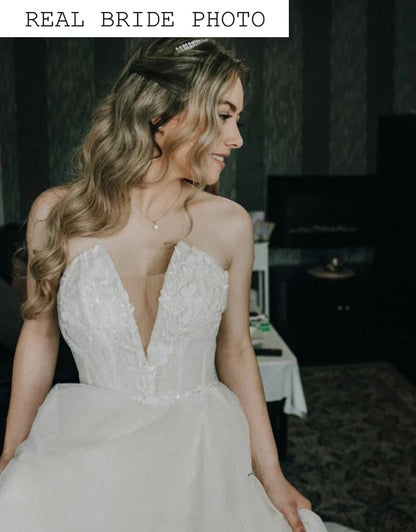 KatrinFAVORboutique-White ball gown wedding dress Quirky bridal dresses