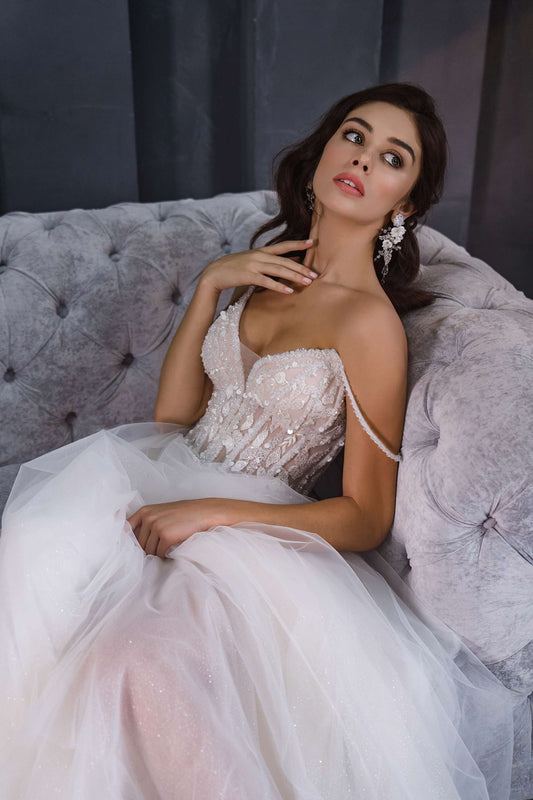 KatrinFAVORboutique-Spaghetti strap wedding dress Beach wedding apparel