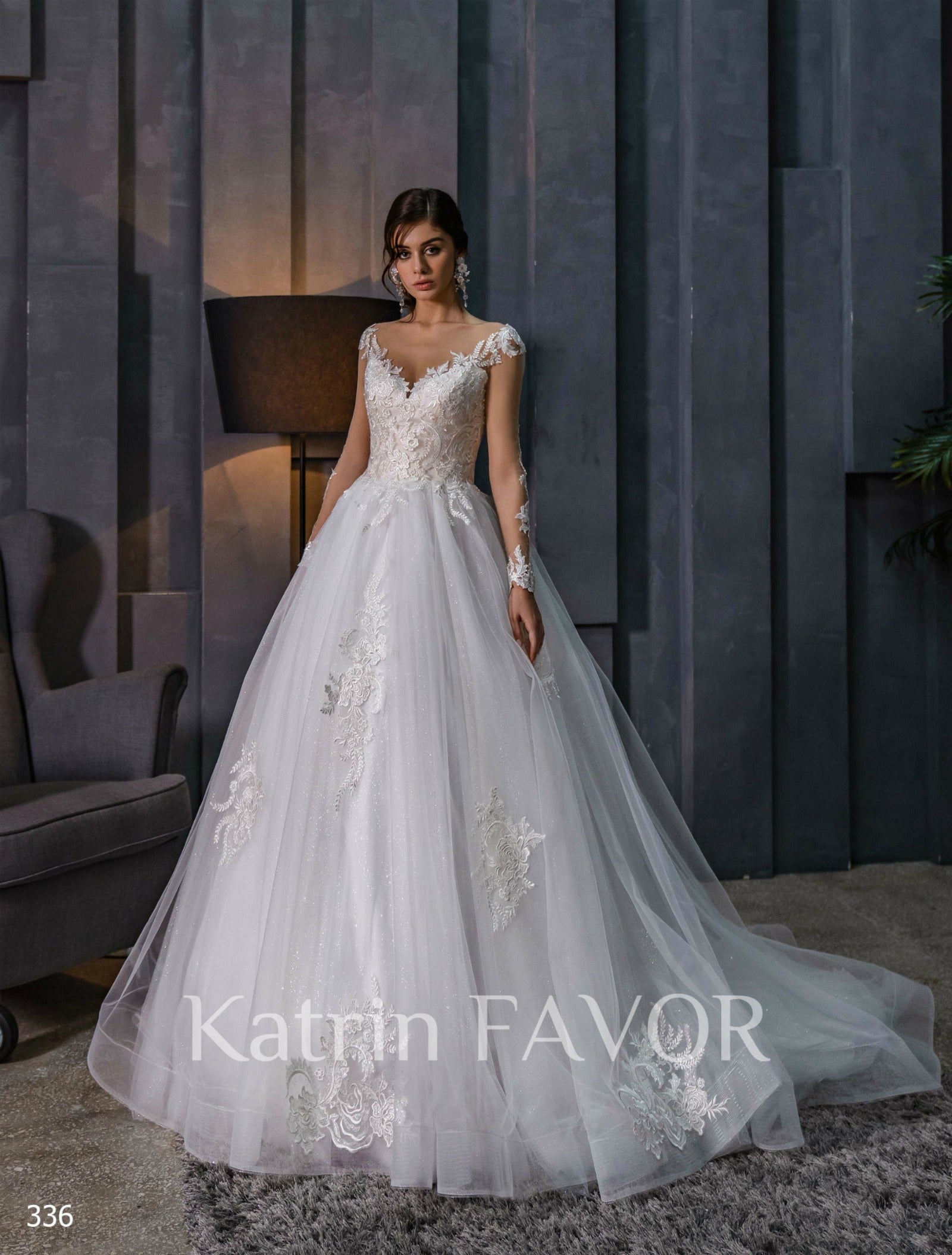 KatrinFAVORboutique-Embroidered long sleeve wedding dress