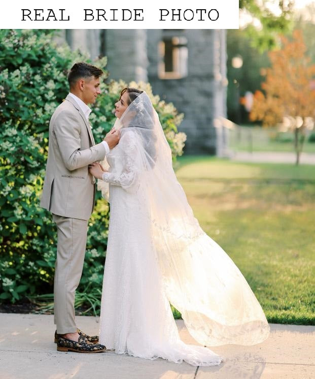 KatrinFAVORboutique-Mermaid style wedding dress lace Mature bride dresses