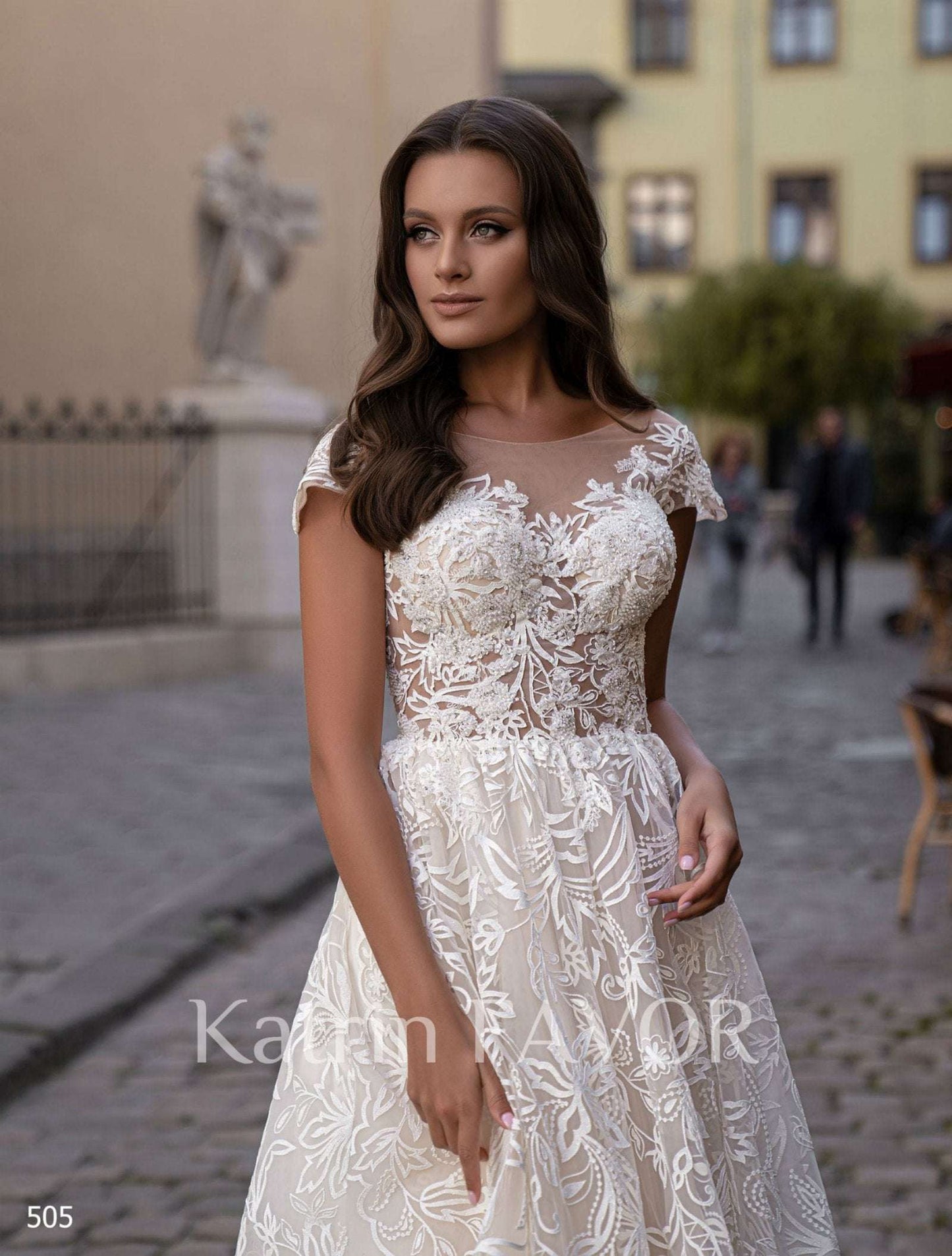 KatrinFAVORboutique-Sparkly lace wedding dress Bridal dress backless