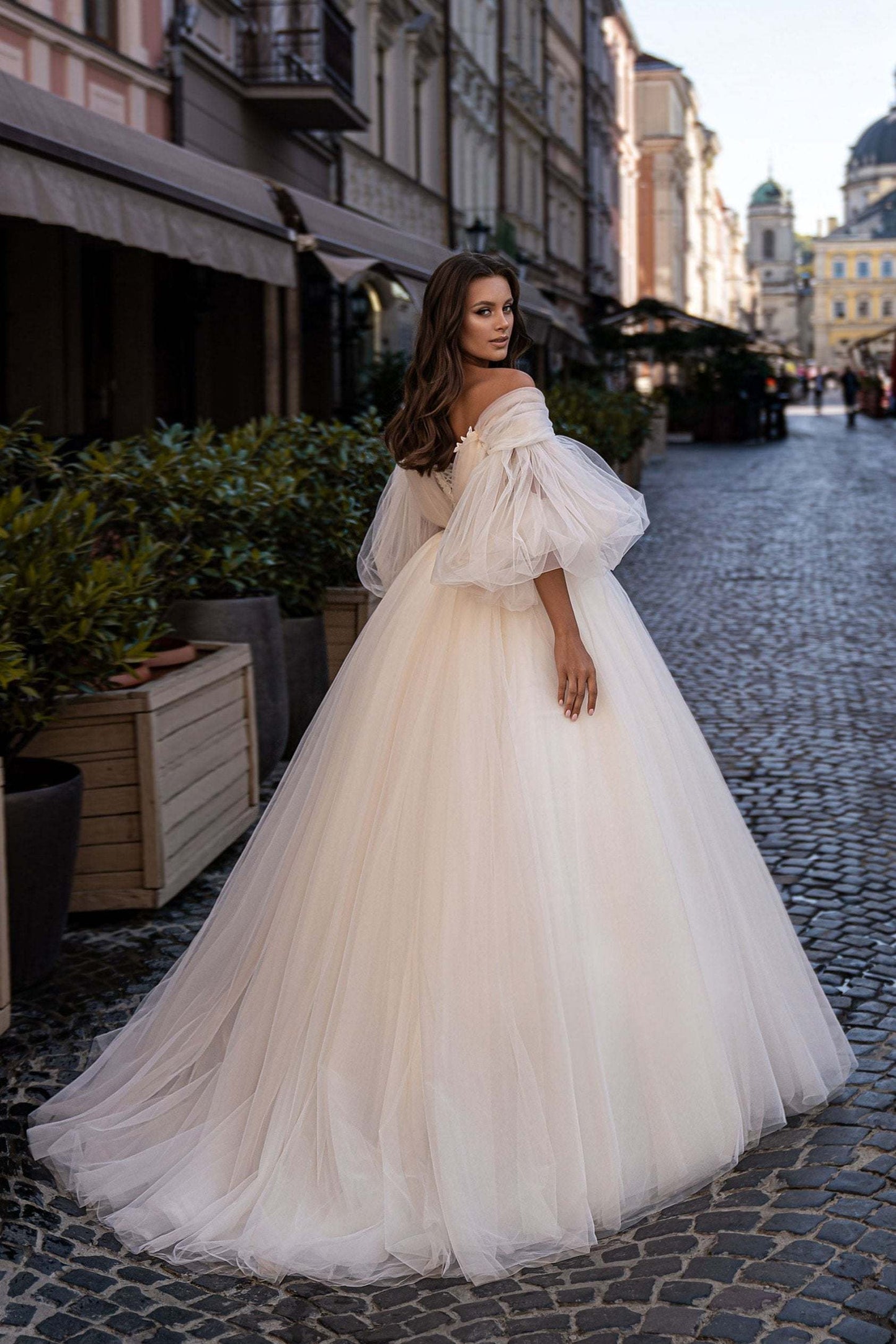 KatrinFAVORboutique-Tulle ball gown wedding dress Enchanted wedding dress